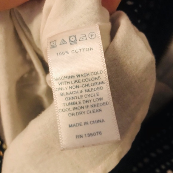 C Wonder black eyelet peplum top - Picture 6 of 10